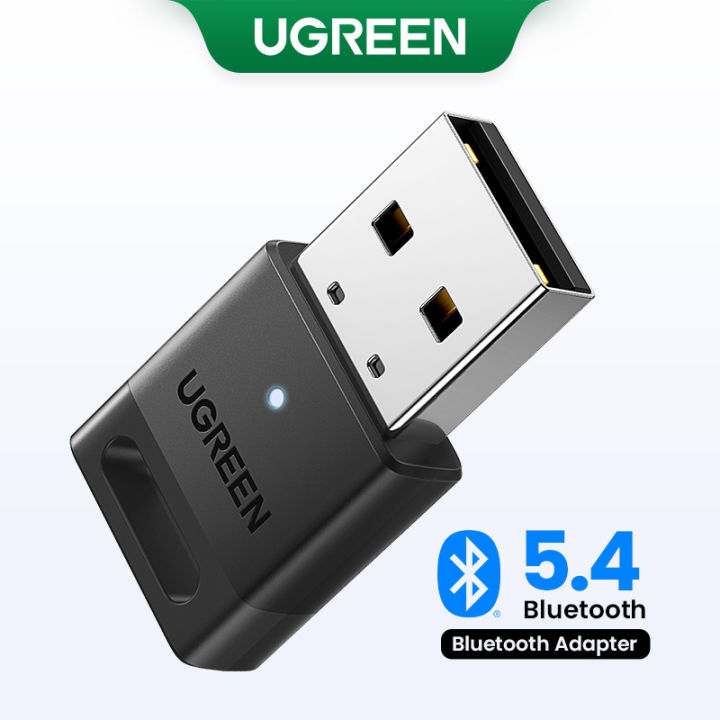 ADAPTOARE Bluetooth Ugreen, "CM748" conectare prin USB, distanta 10 m (pana la), suport audio, Bluetooth v5.4, negru "45134" (timbru verde 0.18 lei) - 6941876241347