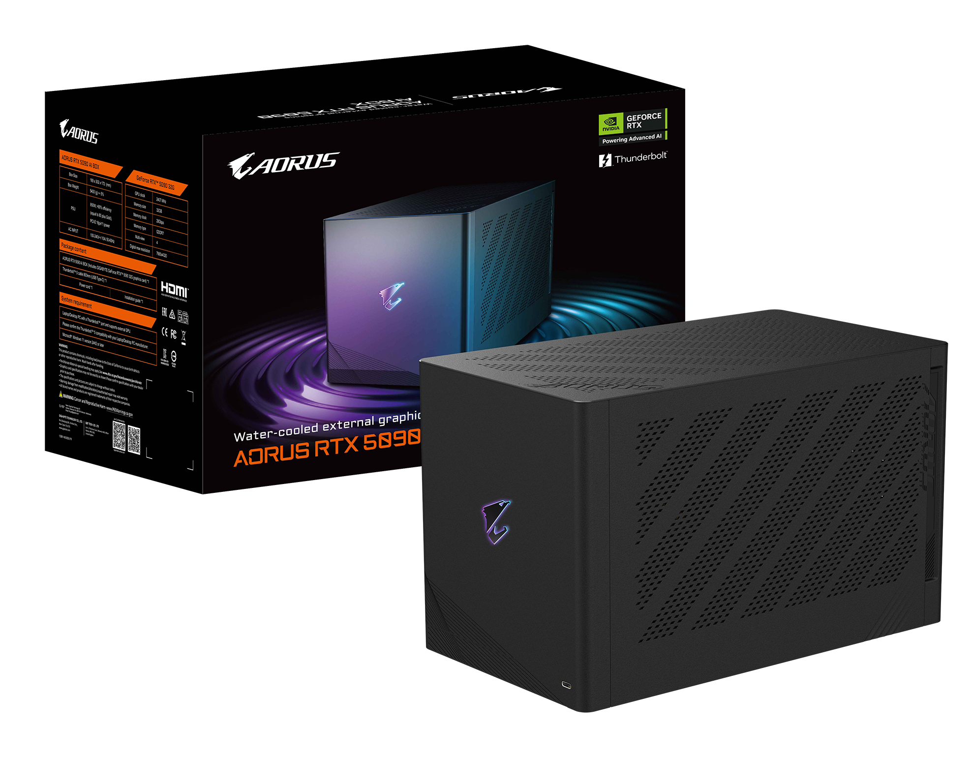 VGA GB AORUS RTX 5090 AI BOX "GV-N5090IXEB-32GD"