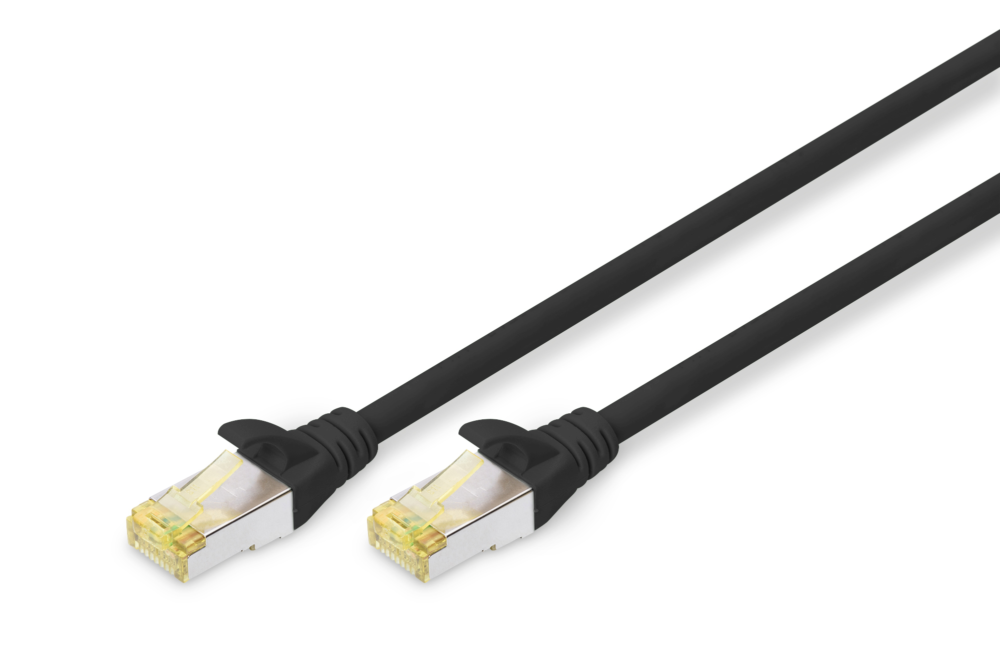 DIGITUS CAT 6A S/FTP Patchkabel, 1m, schwarz "DK-1644-A-010/BL" (timbru verde 0.08 lei)