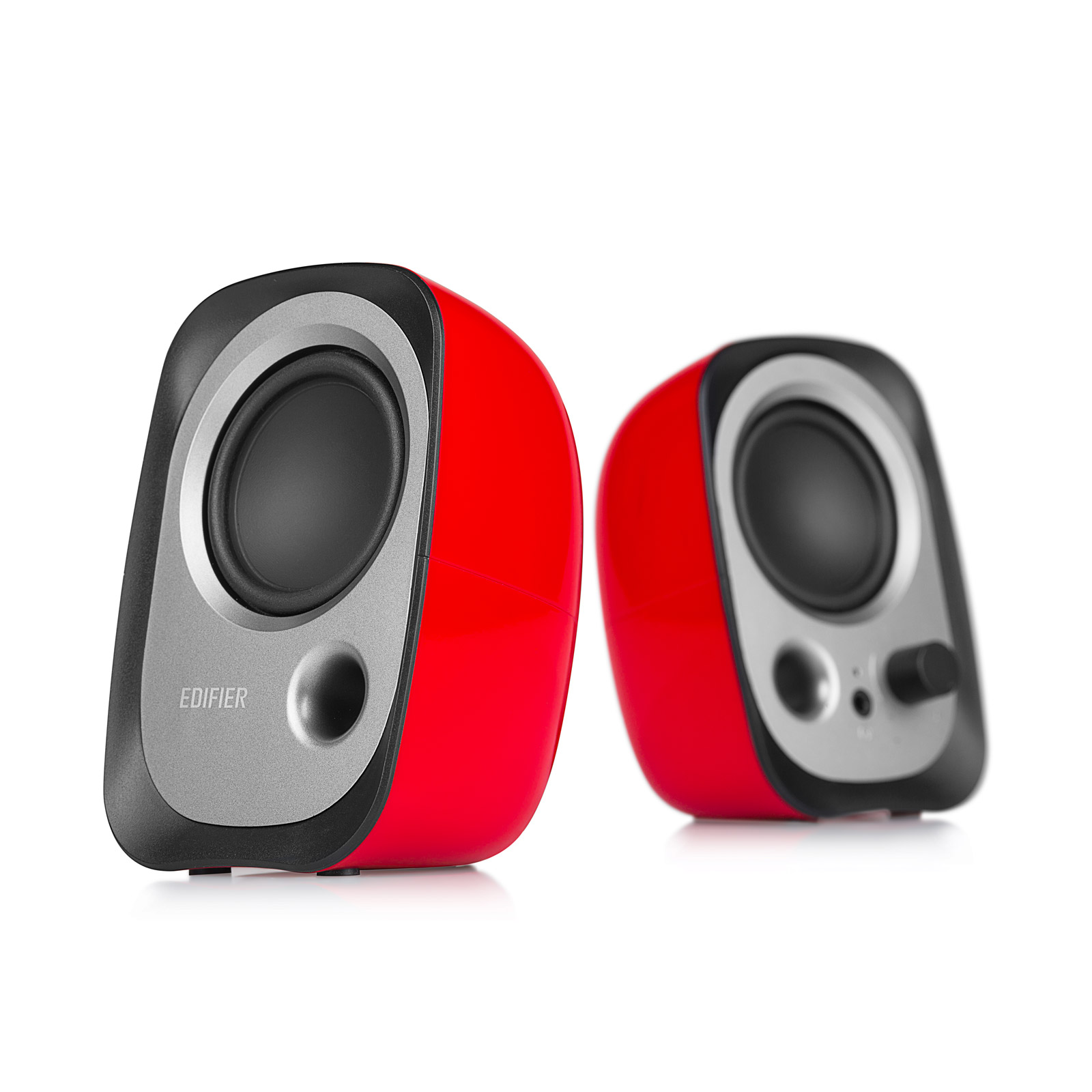 BOXE EDIFIER 2.0, RMS: 4W (2 x 2W), bass reflex port, USB power, red, "R12U-RD" (timbru verde 0.8 lei)