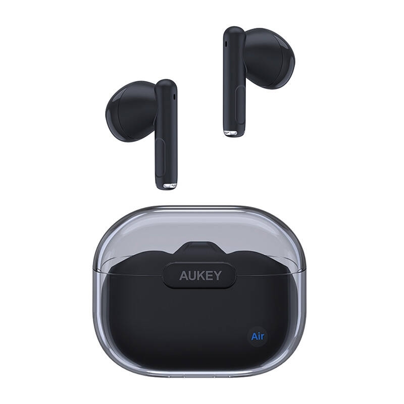 Casti Aukey "MoveAir EP-M2", TWS, utilizare smartphone, Bluetooth 5.3, 2 x mic, durata baterie pana la 20 ore, difuzor 13mm, touch control, negru, "LLTSN1044463A" (timbru verde 0.18 lei) - 689323786268