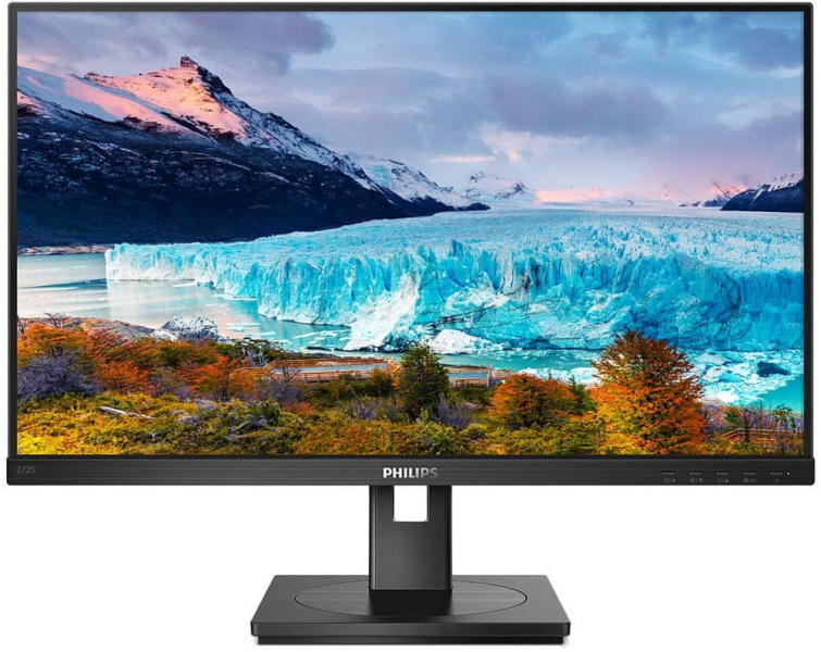 MONITOR Philips 27 inch, home | office, IPS, Full HD (1920 x 1080), Wide, 250 cd/mp, 4 ms, HDMI | DVI | VGA | DisplayPort, "272S1AE/00" (timbru verde 7 lei)