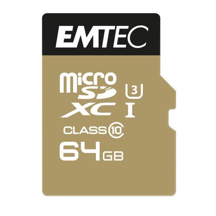 MICRO SD EMTEC MICROSDHC 64GB CL10 "EKMSDM64GXC10QL2" (timbru verde 0.03 lei)