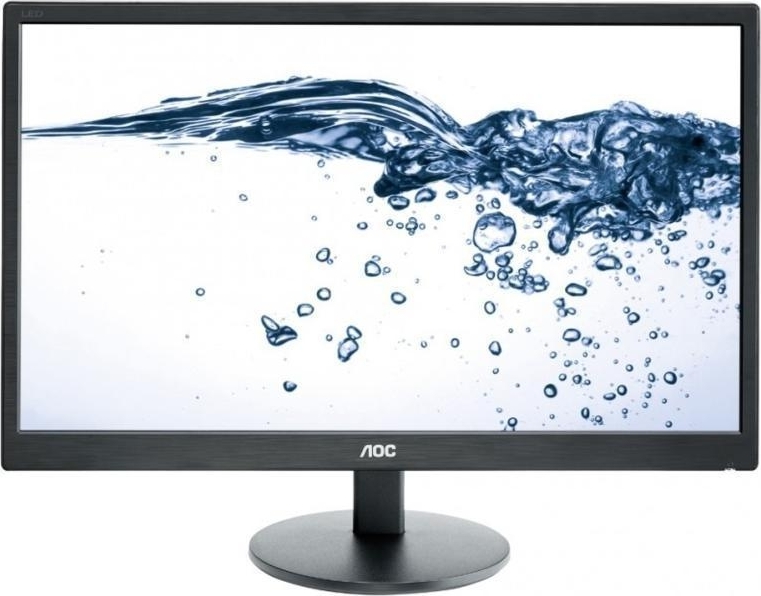 MONITOR AOC 23.6", home, office, TN, Full HD (1920 x 1080), Wide, 250 cd/mp, 5 ms, VGA, DVI, "E2470SWDA" (timbru verde 7 lei)