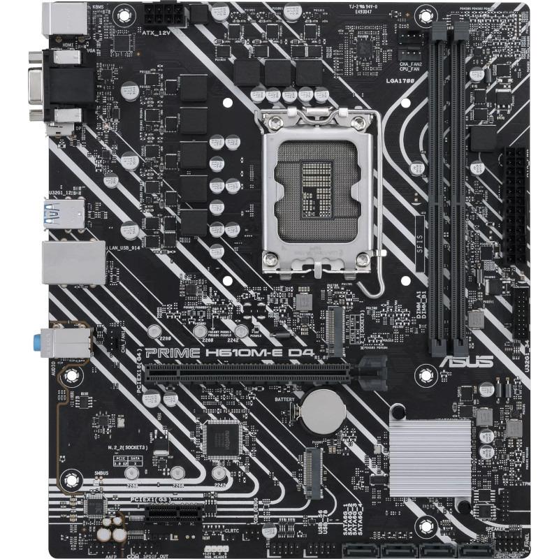 PLACA de BAZA Asus "PRIME H610M-E D4", skt LGA 1700, ATX, Intel H610, 2 x DDR4, max. 64 GB, 4 x SATA, 2 x M.2, 7.1, "PRIME H610M-E D4"