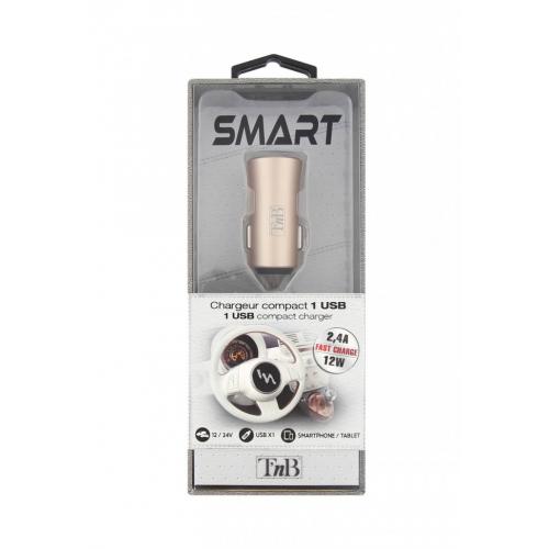 TNB 2.4A Cigar lighter charger - 1 USB port - Gold "CAC24OR" (timbru verde 0.18 lei)