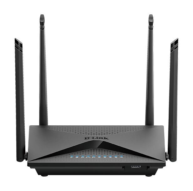 ROUTER D-LINK wireless 1300Mbps, 4 porturi Gigabit, 4 antene externe, 1 x USB 3.0 3G/4G suport, Dual Band AC1300 (867/400Mbps), "DIR-853/EE" (timbru verde 0.8 lei)