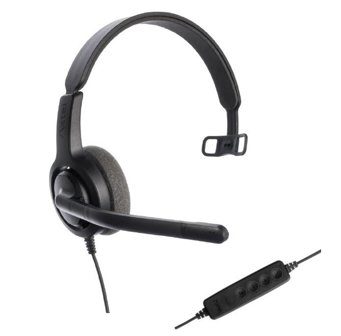 CASTI AXTEL VOICE USB28 MONO NC "AXH-V28USBM" (timbru verde 0.8 lei)