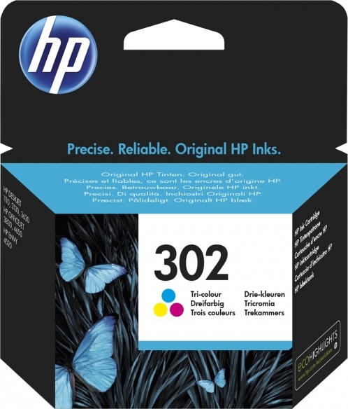 Cartus Cerneala Original HP Color, nr.302, pentru DeskJet 2130|3639, , (timbru verde 0.15 lei), "F6U65AE"