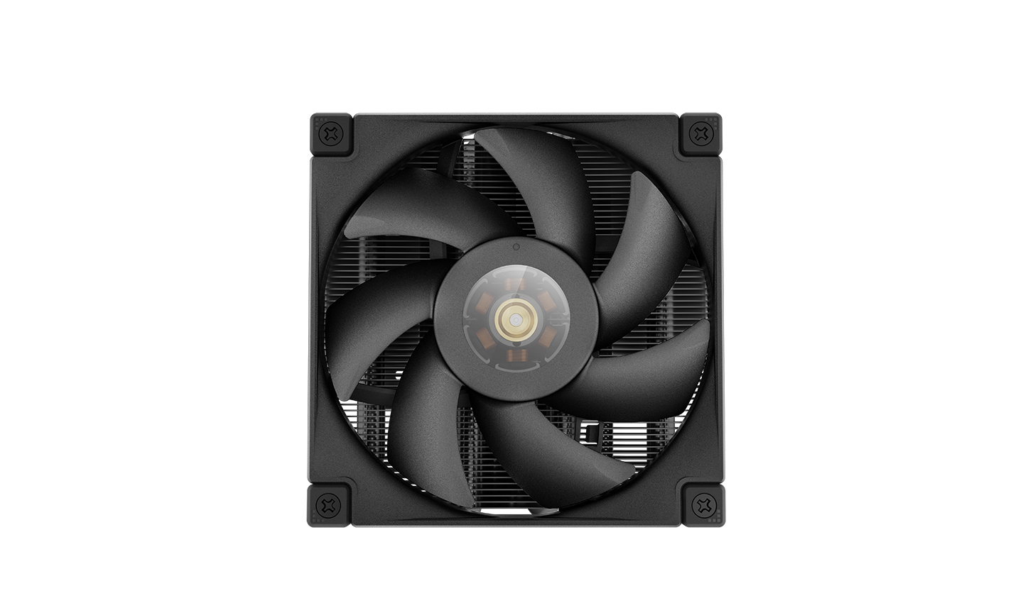 COOLER DeepCool "AN400 BK" skt. Intel si AMD, racire cu aer, vent. 92mm, 500 - 2950 RPM, 4 heatpipies, inaltime 52.5mm, iluminare LED alb,"R-AN400-BKWNMN-G" - imagine 6