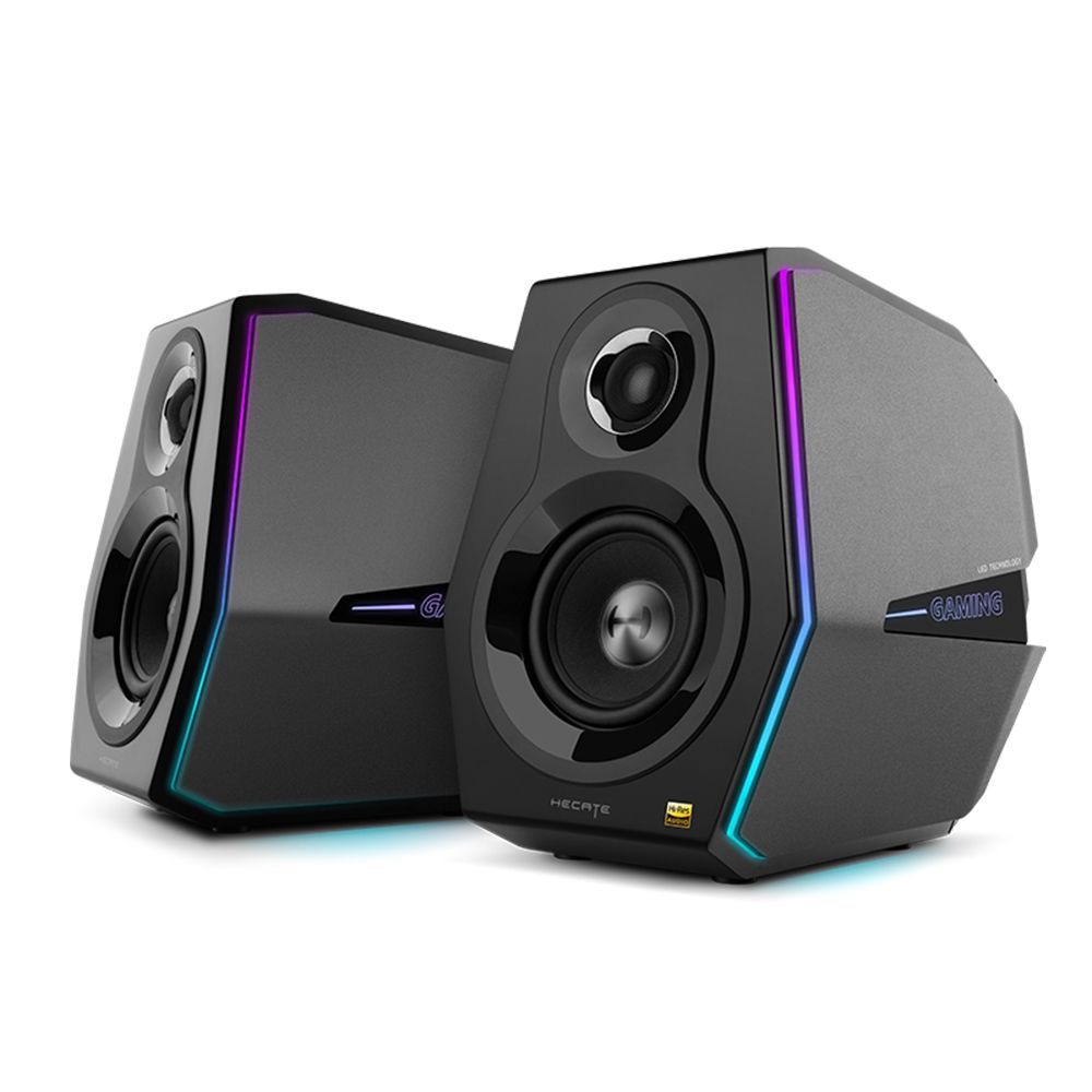 BOXE EDIFIER Gaming 2.0,RMS:88W (2x12W, 2x32W),bass 4",ctr vol, BT/USB/AUX/Optical/Coaxial,sound mode:Music/Game/Movie,11xLED RGB,frecv. rasp 55Hz-20KHz,220V, black, "G5000-BK" (timbru verde 0.8 lei)