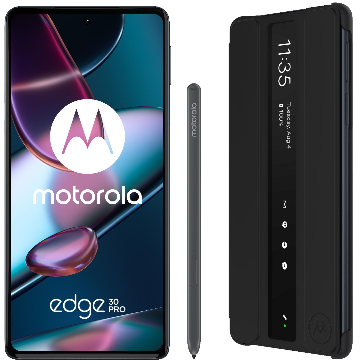 SMARTphone Motorola Edge 30 Pro 5G OLED Snapdragon 8 Gen 1 256/12GB RAM 68W Cosmos Blue, "PASS0027PL" (timbru verde 0.45 lei)