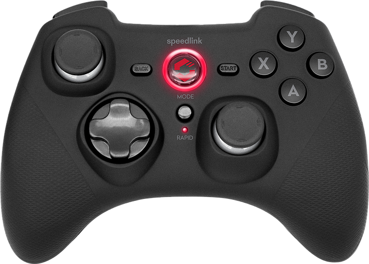 GAMEPAD SPEEDLINK RAIT WIRELESS PC/PS3 BLACK "SL-650110-BK" (timbru verde 0.8 lei)