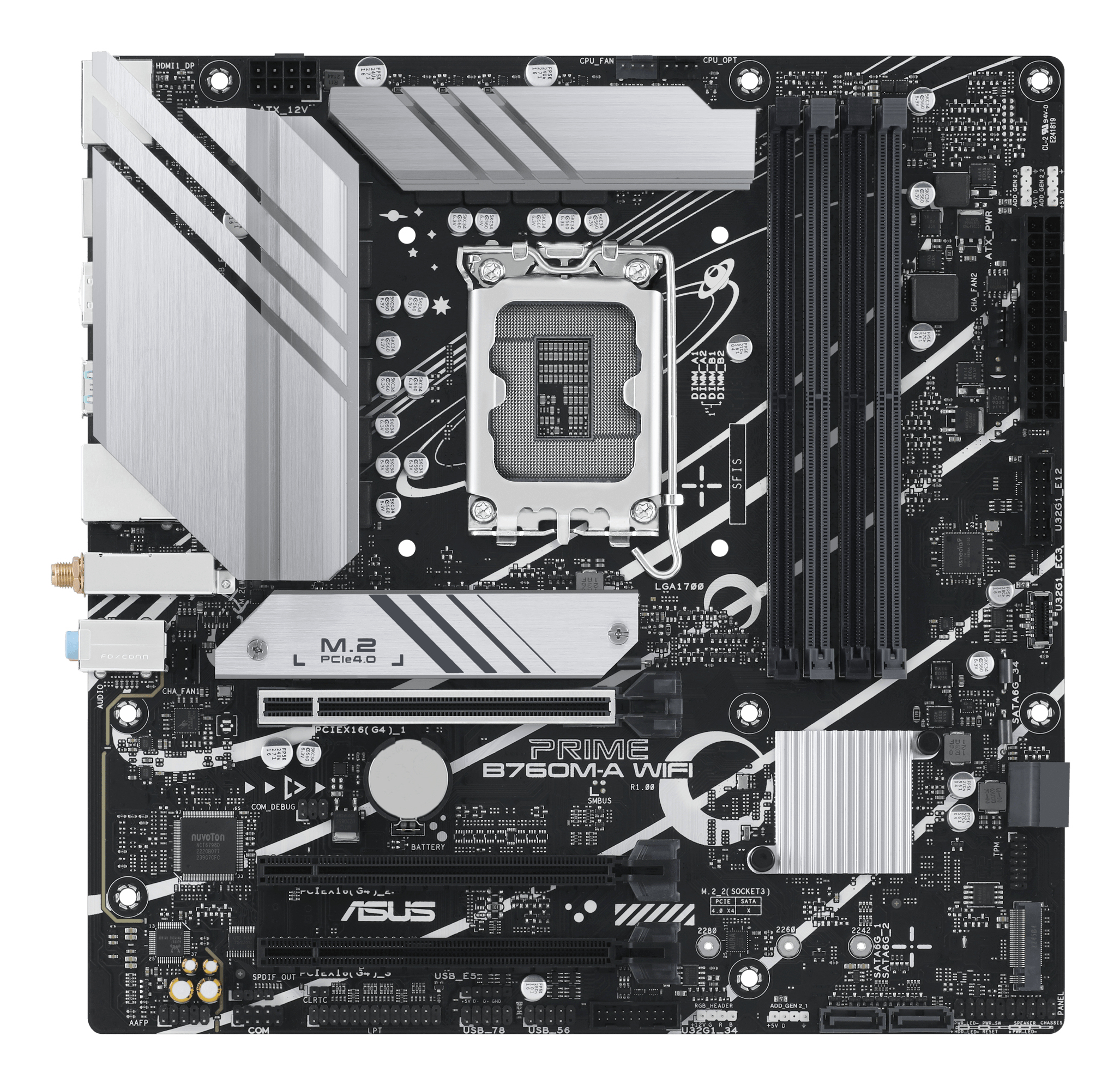 Placa de baza Prime B760M-A WIFI, Intel B760M, Socket LGA 1700, mATX "90MB1EL0-M0EAY0"