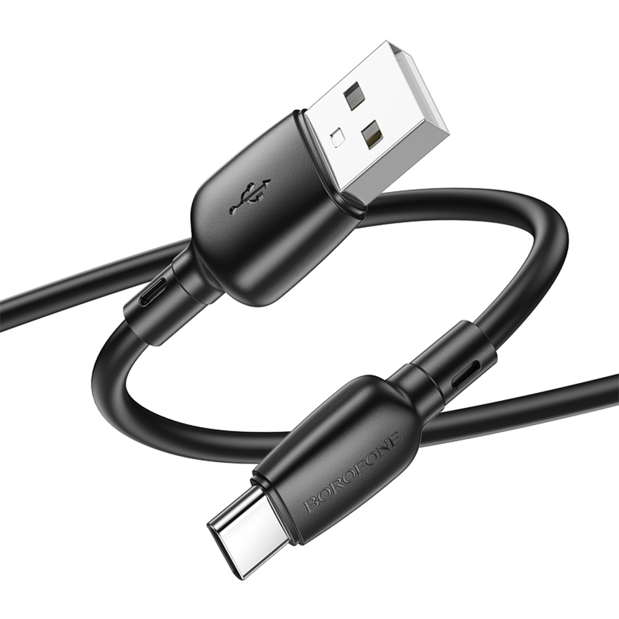 CABLU alimentare si date Borofone "BX93", Fast Charging Data Cable pt. smartphone, USB la USB Type-C 27W, 1m, negru "6941991103155" (timbru verde 0.18 lei)