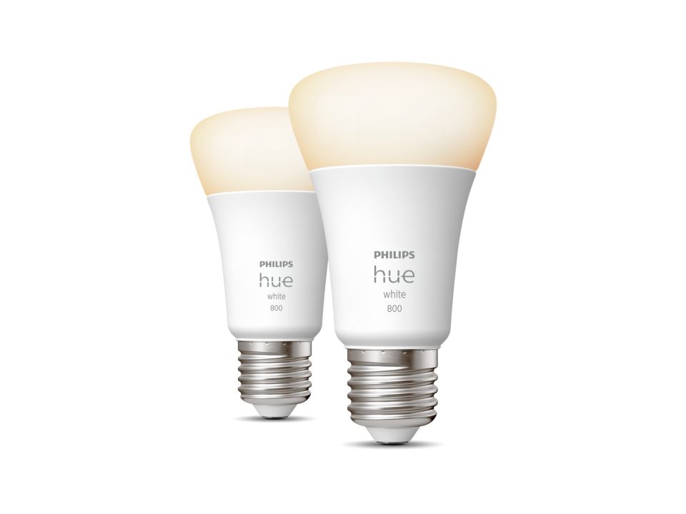 SET 2 becuri smart LED Philips, soclu E27, putere 9W, forma oval, lumina alb calda, alb rece, alimentare 220 - 240 V, "000008719514319028" (timbru verde 0.9 lei)