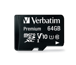 MEMORIE MICRO SDXC VERBATIM 64GB C10 "44084" (timbru verde 0.03 lei)