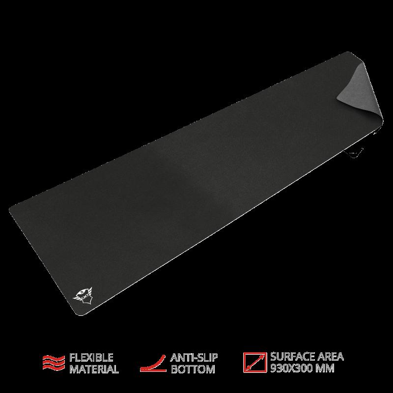 Mouse PAD TRUST, "GXT 758", gaming, cauciuc si material textil, 930 x 300 x 3 mm, negru, "TR-21569"