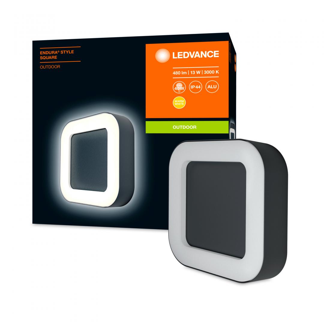 APLICA OSRAM, LED, soclu integrat, putere 13 W, tip lumina alb calda, 480 lumeni, alimentare 220 - 230 V, "000004058075205253" (timbru verde 2.00 lei)
