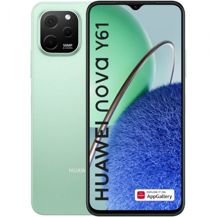 Huawei Nova Y61 Mint Green LTE/6.2/OC/4GB/64GB/5MP/50MP+2MP+2MP/5000mAh "51097HKN" (timbru verde 0.45 lei)