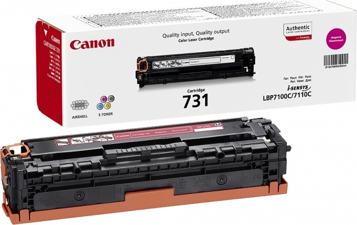 Toner Original Canon Magenta, CRG-731M, pentru LBP-7100|LBP-7110|MF-8230|MF-8280|MF-623|MF-628, 1.5K, (timbru verde 1.2 lei) , "CR6270B002AA"