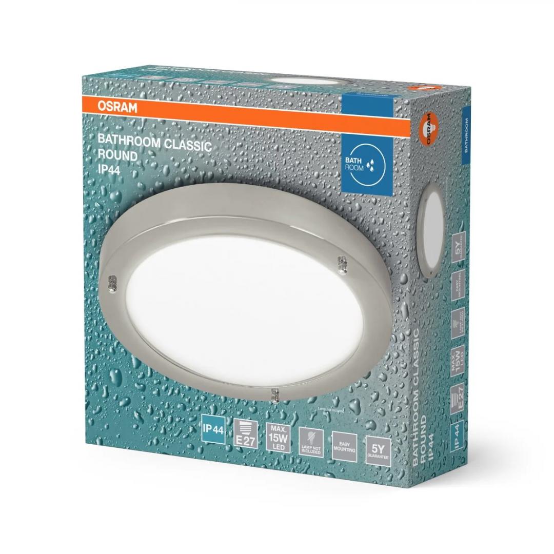 BATH CLASSIC ROUND 31CM IP44 E27 OSRAM "000004099854444562" - imagine 2