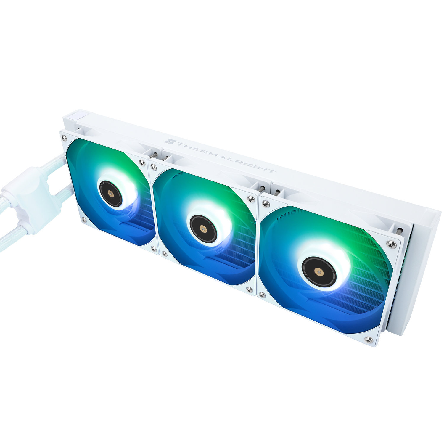 COOLER Thermalright "Frozen Notte 360 Argb V2", skt. Intel si AMD, racire cu lichid, 3 x 120mm, viteza rotatie pompa 5300 RPM, 2000 RPM, ARGB, alb "Frozen Notte 360 White Argb V2" (timbru verde 2.00 lei)