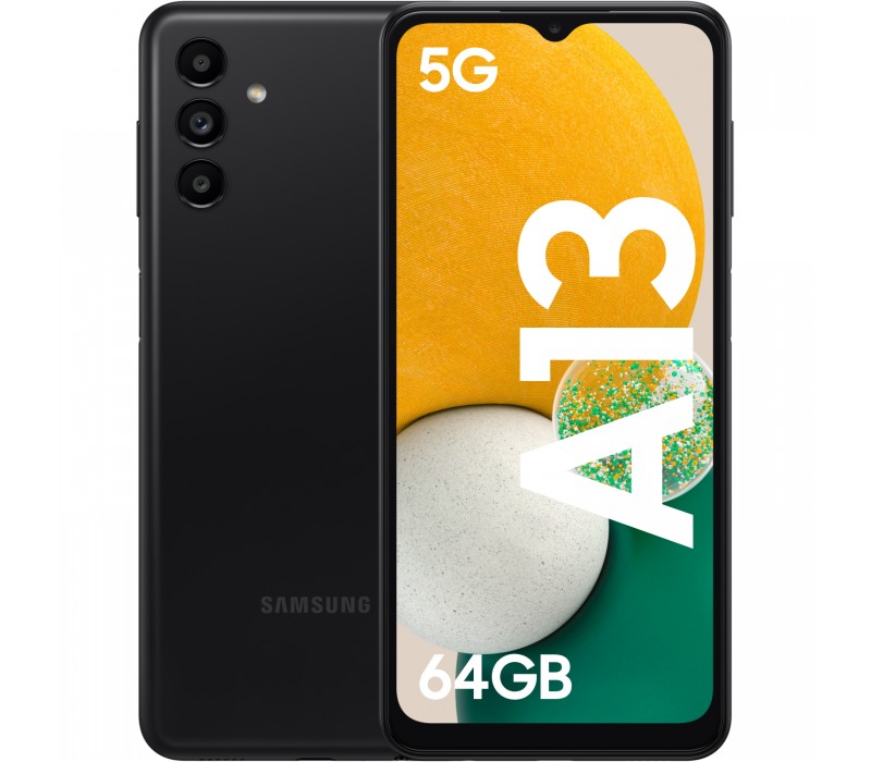 Samsung Galaxy A13 DS Black 5G/6.5"/OC/4GB/64GB/5MP/50MP+2MP+2MP/5000mAh "SM-A136BZKUEUE" (timbru verde 0.45 lei)