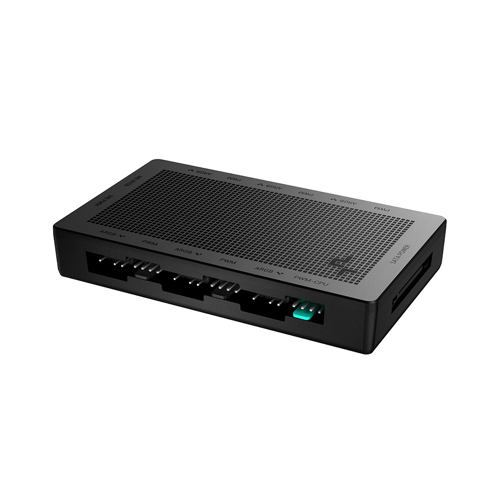 FAN HUB DeepCool "SC790" 6 port 3 pin ARGB, control PWM , "R-SC790-BKNSNN-G"