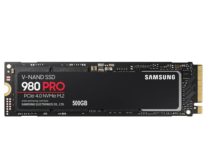 SSD SAMSUNG, 980 PRO, 500GB, M.2, PCIe Gen4.0 x4, V-Nand 3bit MLC, R/W: 6900 MB/s/5000 MB/s "MZ-V8P500BW"