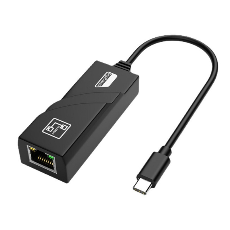 ADAPTOR RETEA USB SPACER adaptor, USB 3.1 Type-C (T) la RJ45 (M), 0.15m, 10/100/1000 Mbit/s, Grey, "SPC-Type-C/RJ45-01" (timbru verde 0.08 lei)