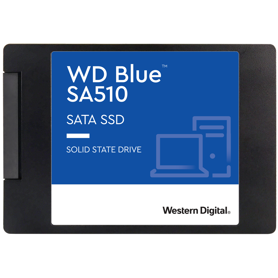 SSD WD Blue SA510 2TB SATA, 2.5", 7mm, Read/Write: 560/530 MBps, IOPS 95K/84K, TBW: 500 "WDS200T3B0A-00C7K0"