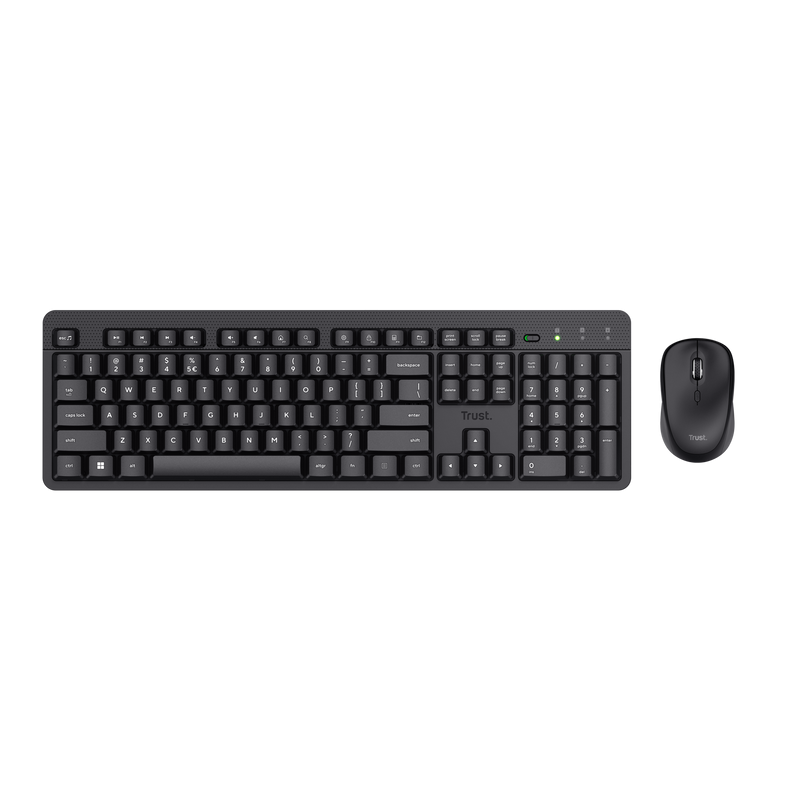 Kit Trust Ody II wireless, negru "TR-25018" (timbru verde 0.8 lei)