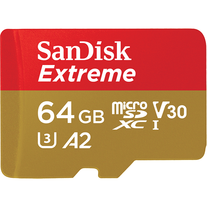 Card memorie Extreme 64 GB MicroSDXC UHS-I Class 10 "SDSQXAH-064G-GN6AA"