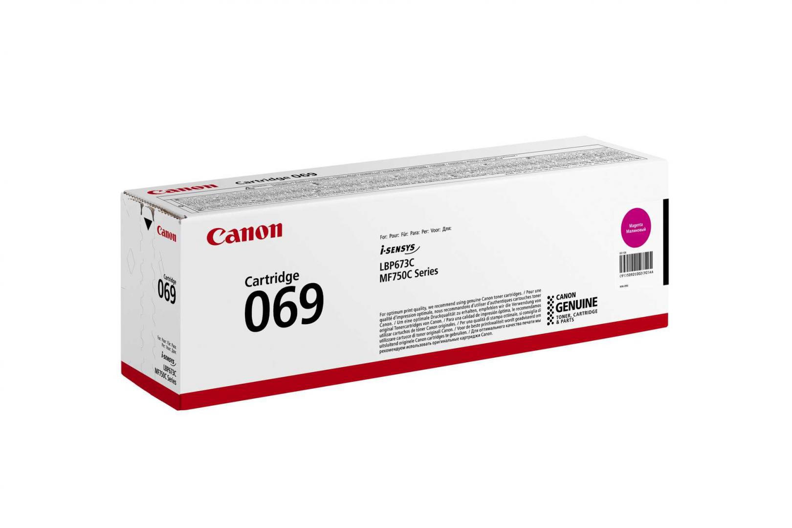Toner Original Canon Magenta, CRG-069M, pentru LBP 673|MF 752|MF 754, 1.9K, (timbru verde 1.2 lei)"5092C002AA"