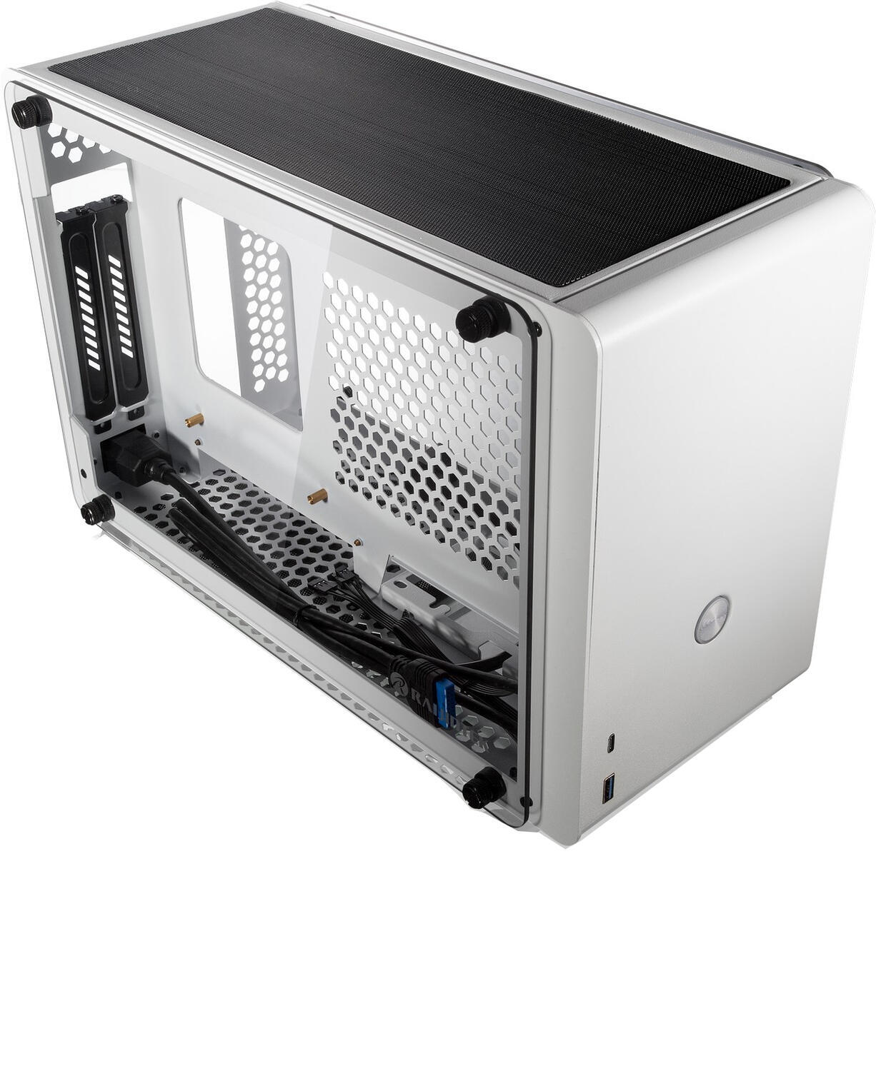 Carcasa Raijintek Ophion Mini-ITX Gehause, Tempered Glass - weiß "0R20B00152" (timbru verde 0.32 lei)