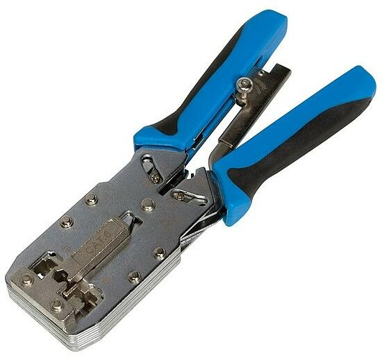 CLESTE sertizare mufe, LOGILINK, functii: sertizare mufe, decupare si taiere cablu, pentru mufe RJ11/ RJ45 Cat.6. "WZ0035"