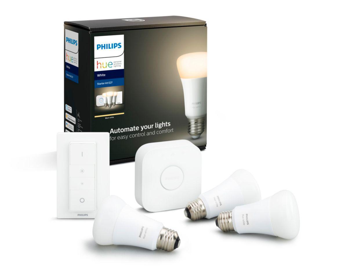 SET 3 KIT smart LED Philips, soclu E27, putere 9W, forma clasic, lumina alb calda, alimentare 220 - 240 V, "000008718696785232" (timbru verde 1.35 lei)