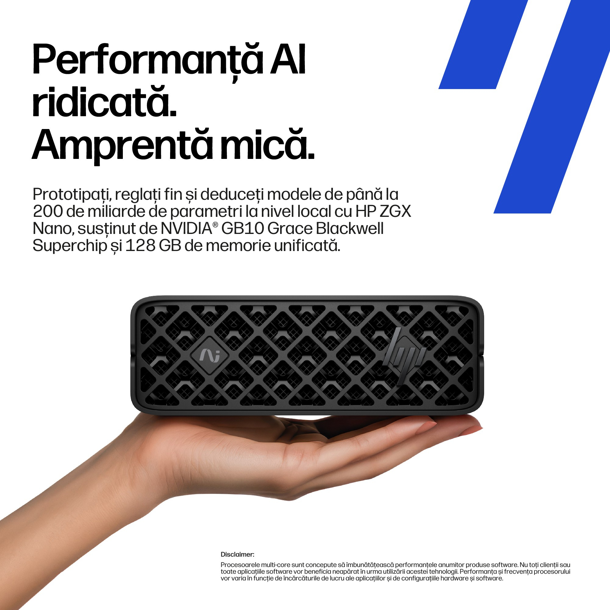 PC ZGX NANO G1N AI GB10/128G/2TB NVIDIA DGX D4DB3ET HP"D4DB3ET" - imagine 6