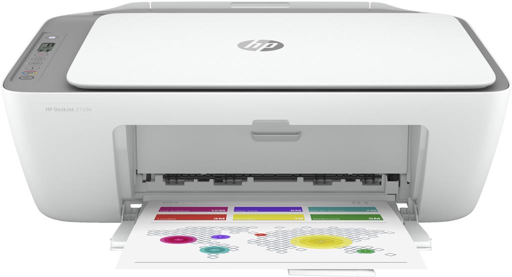 Multifunctional inkjet Color HP DJ 2720E AIO, A4, Functii:Impr|Scan|Cop,Viteza Print Mono:7.5ppm,Viteza Print color:5.5ppm,Conectiv:USB|WiFi,Duplex:Da,ADF:Nu(Timbru Verde 4lei) "26K67B"