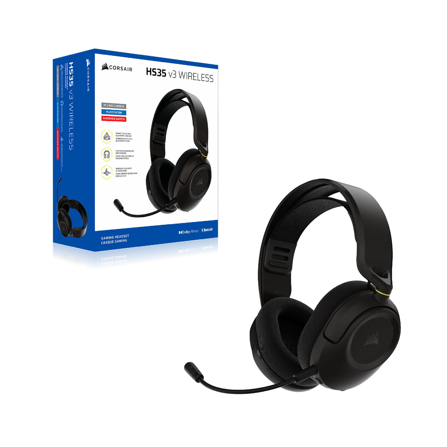 CR HEADPHONES HS35 v3 Wireless "CA-9011410-WW" - imagine 5
