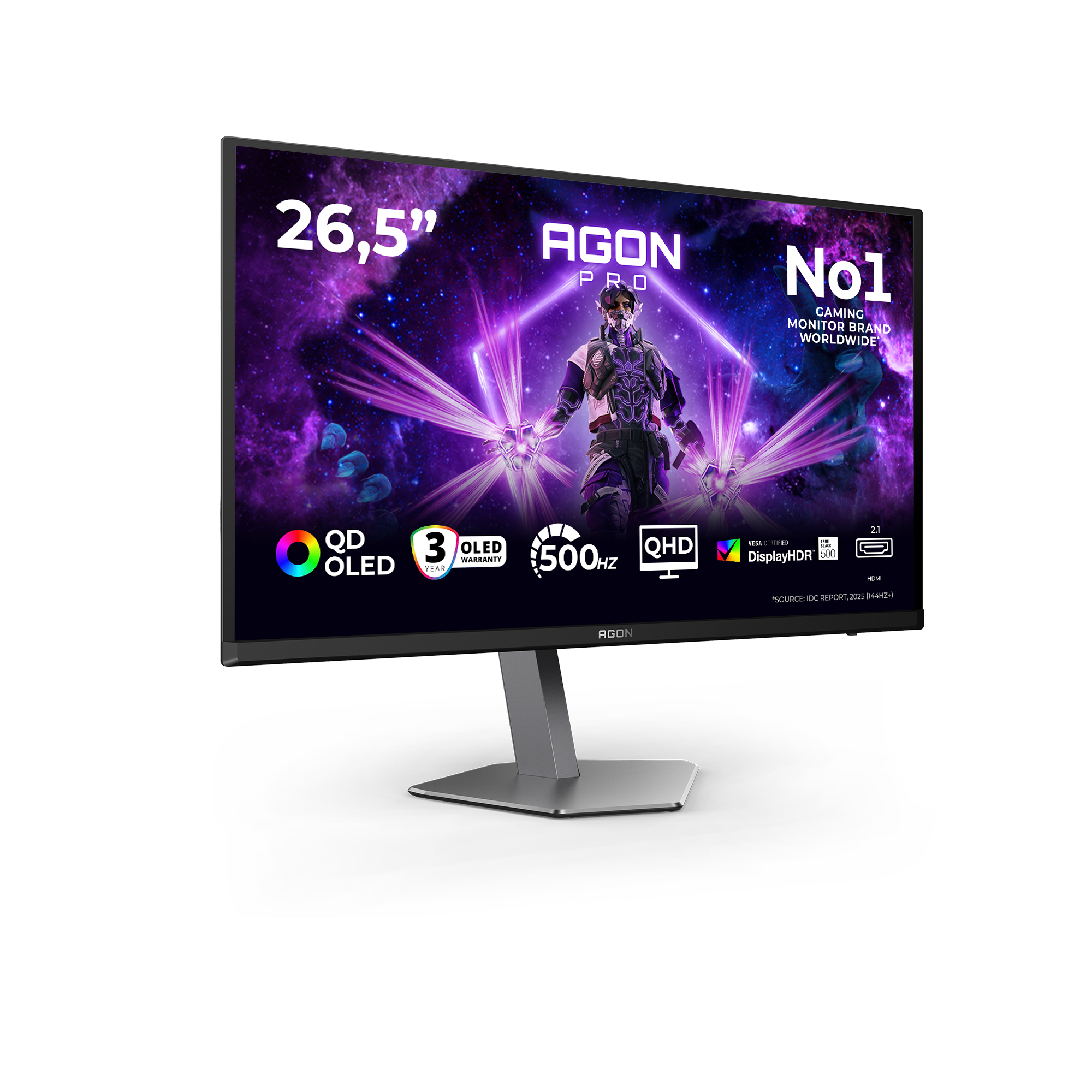 Gaming AGON AG276QKD2 27 inch QHD QD-OLED 0.03 ms 500 Hz HDR G-Sync Compatible"AG276QKD2" - imagine 2