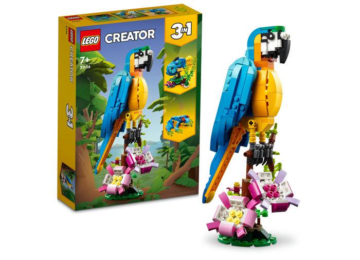 PAPAGAL EXOTIC 3IN1, LEGO 31136 "LEGO31136"