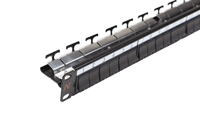 Patch Panel neechipat | Modular | Cat 5, 6, 6A, 7, 7A | Cupru | 24 | Snap-in | LANmark | Negru