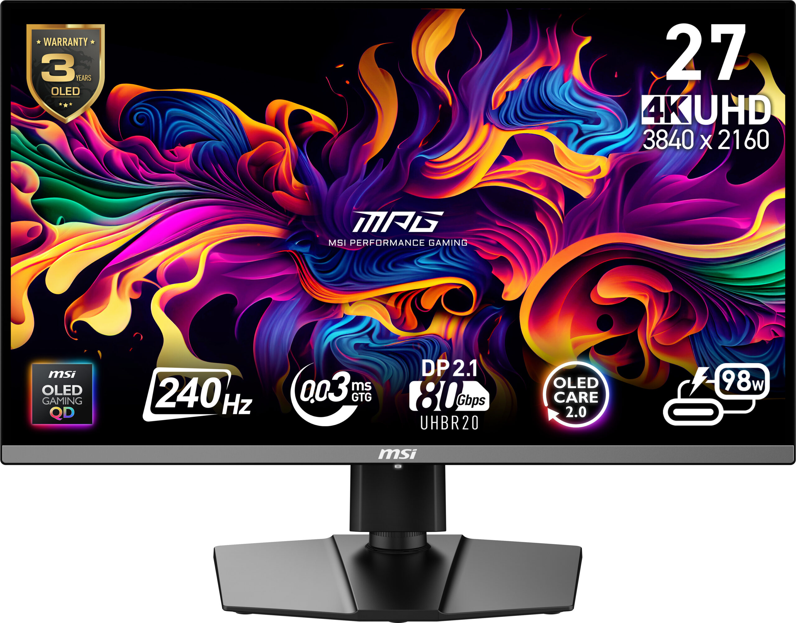 Monitor MSI MPG 272URX QD-OLED "MPG 272URX QD-OLED" (timbru verde 7 lei)