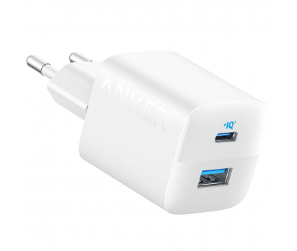 INCARCATOR retea Anker "323" 33W, PowerIQ, 1 x USB Type-C, 1 x USB, alb, "A2331G21" (timbru verde 0.18 lei) - 0194644115524