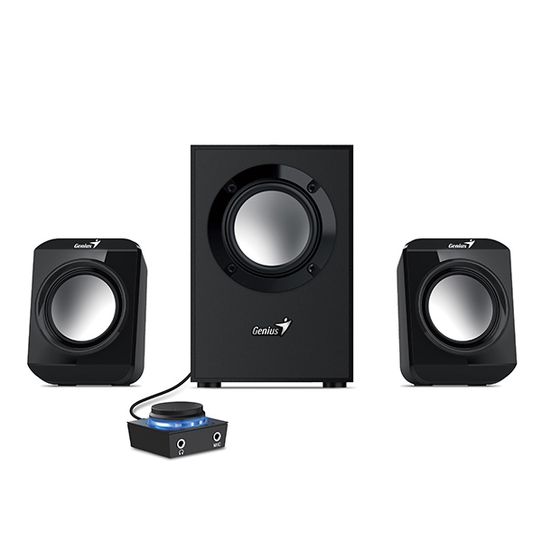 BOXE GENIUS 2.1, RMS: 10W, in-line control, black, #SW-2.1 300 II", "31730053401" (timbru verde 0.8 lei)