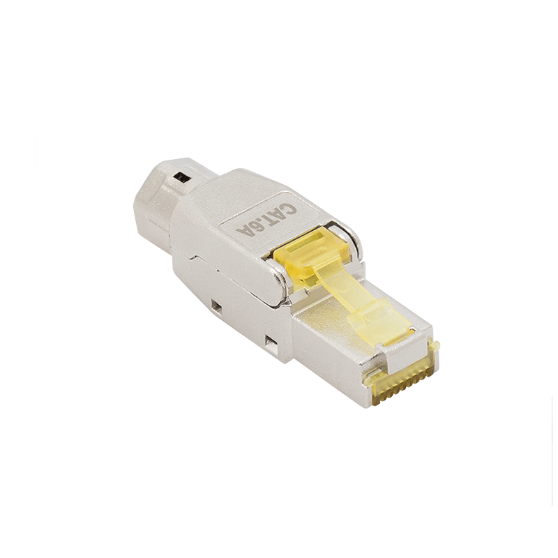 MUFA RJ-45 LOGILINK pt. cablu FTP, SFTP, Cat6a/Cat7/Cat8, RJ-45 (T), ecranat, plastic cu metal, extra scurta, 1 buc, "MP0085"