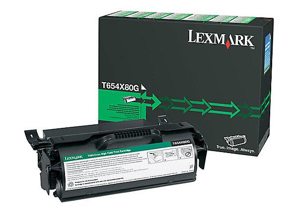 Toner Original Lexmark Black, T654X80G, pentru T654|T656, 36K, (timbru verde 1.2 lei) , "T654X80G"