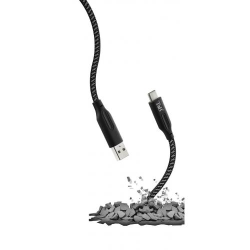 TNB XTREM WORK -TCUSBX3- USB/USB-C cable 3M - black/grey "TCUSBX3" (timbru verde 0.08 lei)